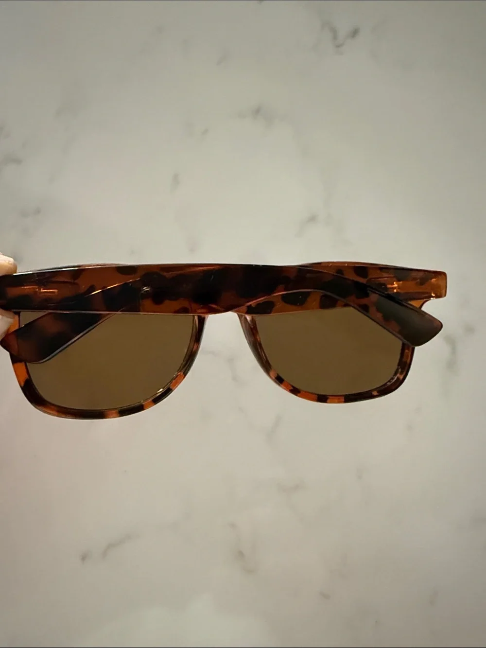 Tortoiseshell Wayfarer Sunglasses - Brown Lenses